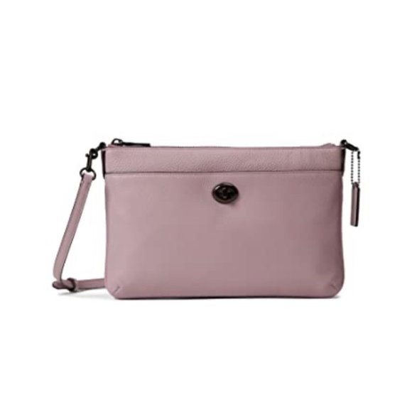 COACH Polished Pebble Polly Crossbody Ice Purple One Size New With Defects - Picture 1 of 3